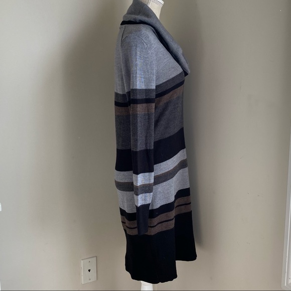 LOFT Turtleneck Striped Sweater Dress - Picture 7 of 16
